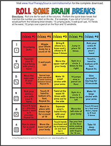embedded mental health strategies include incorporating brain breaks with physical movement